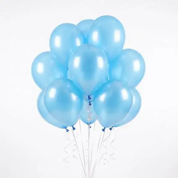12" Electric Blue Latex Balloons, 15 Pieces, Way To Celebrate