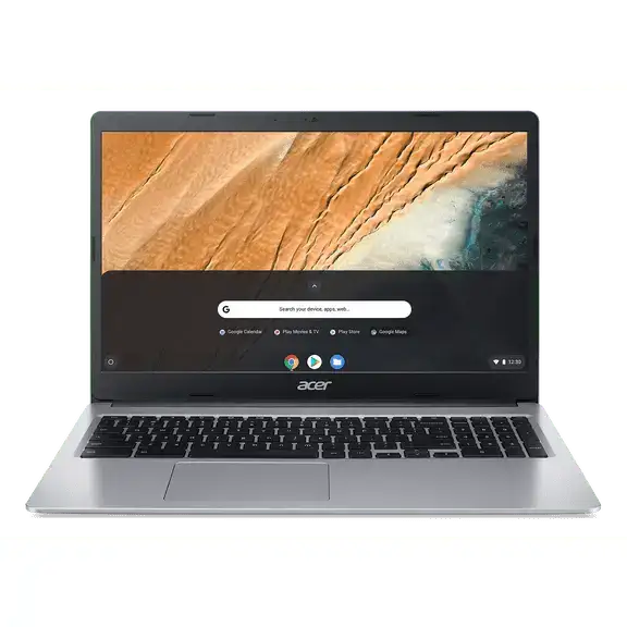 Acer Chromebook 315 15.6 inch Laptop Intel Processor N4500 4GB RAM 64GB eMMC Pure Silver
