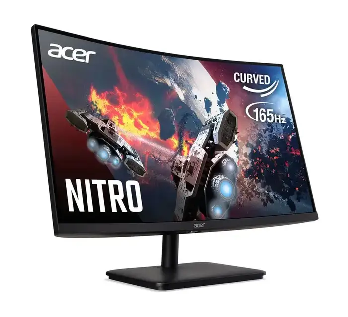 Acer Nitro 27" Full HD (1920 x 1080) 1500R Curved Gaming Monitor, AMD FreeSync Premium Technology, Up to 280Hz, 1ms (VRB), Black, EDA270 Zbmiipx