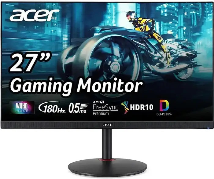 Acer Nitro 27" WQHD (2560 x 1440) IPS Gaming Monitor, AMD FreeSync Premium Technology, Up to 200Hz, Up to 0.5ms, Black, MGA270U X2biipx