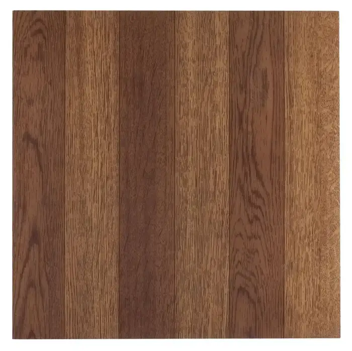 Achim 12"x12" 1.2mm Peel & Stick Vinyl Floor Tiles, 45 Tiles (45 Sq. ft.), Medium Oak Plank-Look