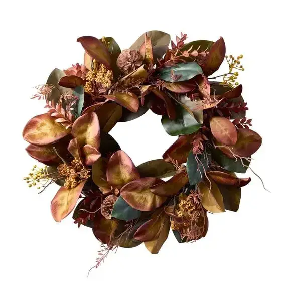 Better Homes & Gardens Artificial Magnolia Leaf Wreath