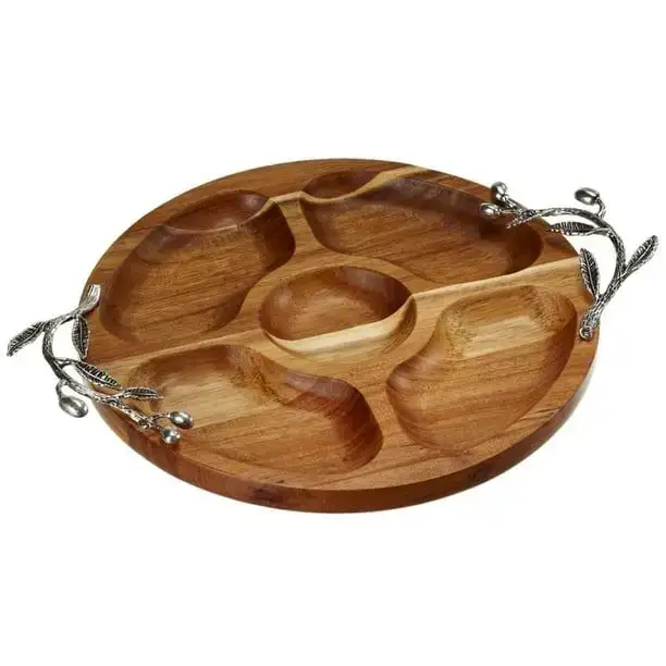 Better Homes & Gardens Beige Olive Chip & Dip Serving Tray