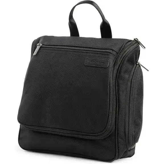 Brookstone Large Hanging Cosmetic Organizer Toiletry Bag, Black
