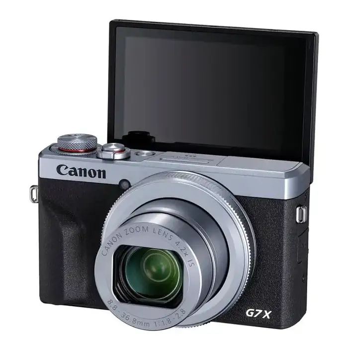 Canon PowerShot G7 X Mark III Digital Camera (Silver) 20.1MP 1-Inch Sensor, 4.2x Optical Zoom, 4K UHD Video, Wi-Fi & Bluetooth, Vlogging & Travel Camera with Bag and 64GB Card