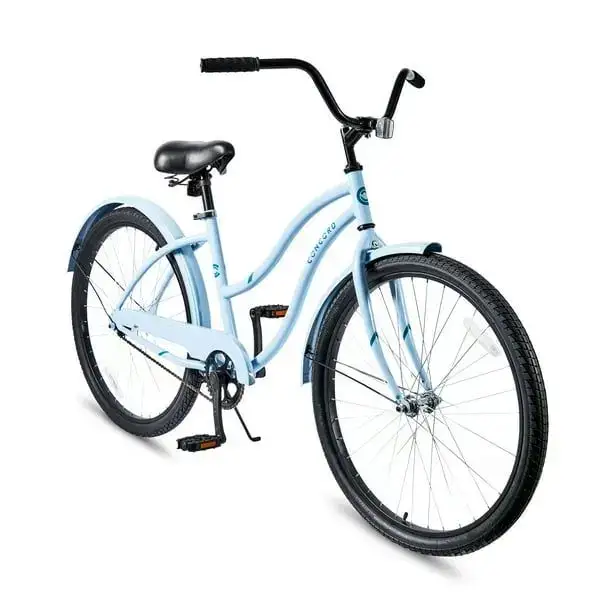 Concord 26" Pacifica Cruiser Bicycle, Fits Riders 5'2" - 5'10"+, Adult, Unisex, Light Blue