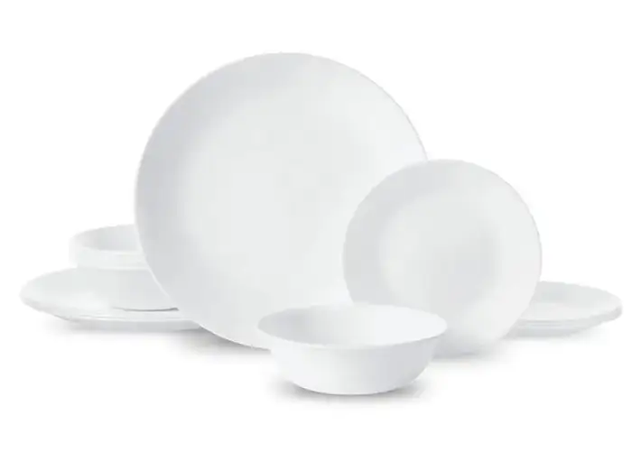 Corelle Winter Frost White 12-Piece Glass Dinnerware Set (Service for 4)