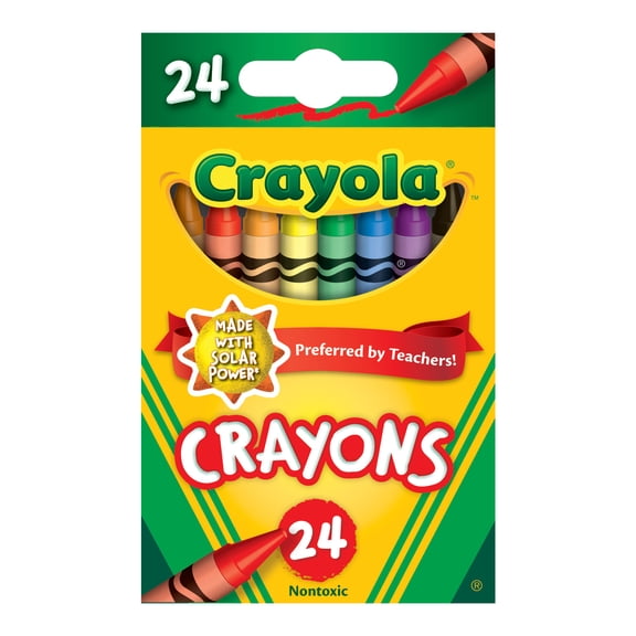 Crayola Crayons, 24 Count, Back to School Supplies, Classroom Must Haves for Teachers, Classic Colors for Kids, Ages 3+