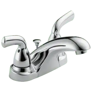 Delta Faucet Foundations Two Handle Centerset Bathroom Faucet, B2510LF, Chrome