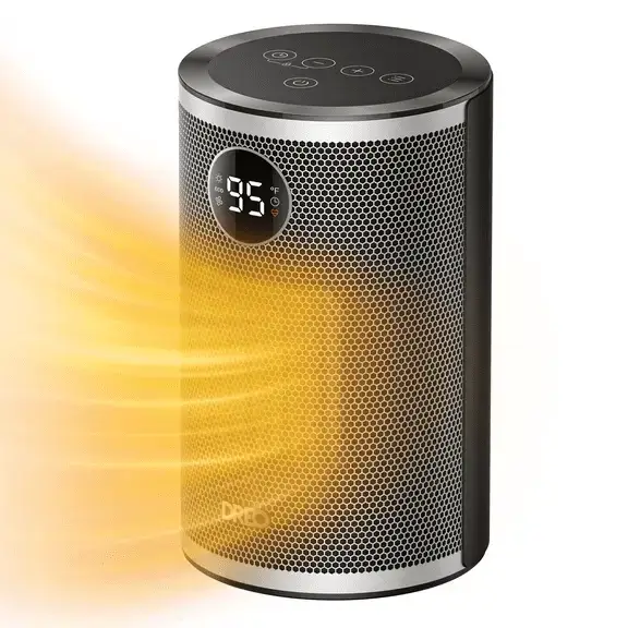 DREO Space Heater, 1500W Portable Heater, Thermal Sensor, Digital Display, 12H Timer, 3 Modes