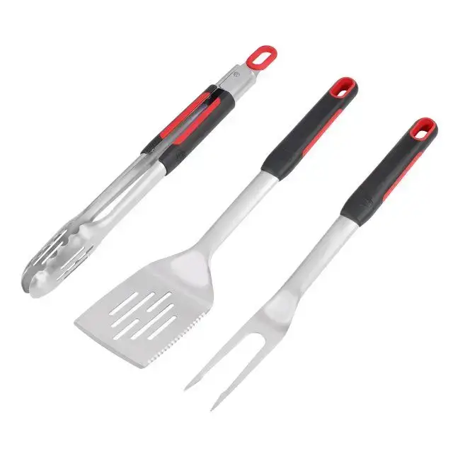 Expert Grill 3-Piece Stainless Steel Barbecue Griddle Tool Set