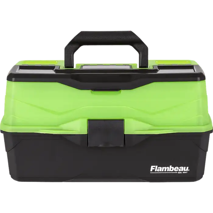 Flambeau Outdoors 6009TD Lil Brute Fishing Tackle Box with Lift-Out Tray, Blue, 13 inches Long, Plastic