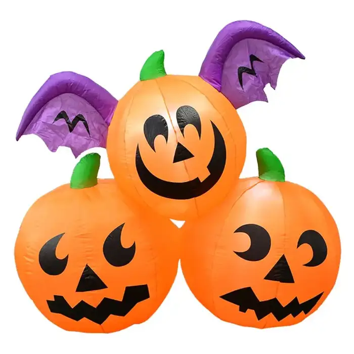 FUNBOY Inflatable Pumpkin Halloween Decorations Outdoor, 2-Pack