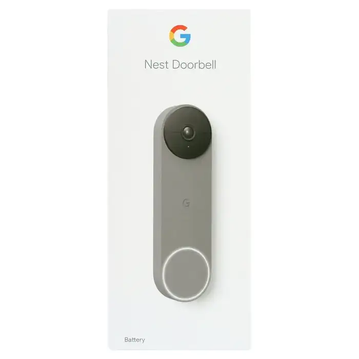 Google Nest Doorbell (Battery) - Video Doorbell Camera - Wireless Doorbell Security Camera - Snow