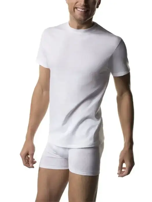 Hanes Men's White Crew T-Shirt Undershirts, 3 Pack