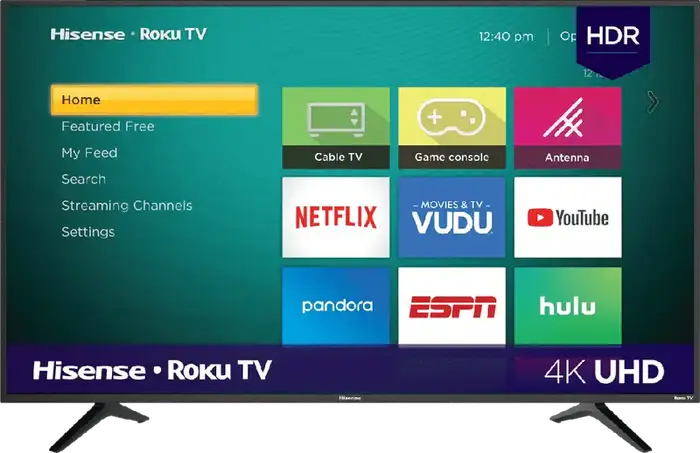 Hisense 50" Class 4K UHD LED LCD Roku Smart TV HDR R6 Series 50R6E3