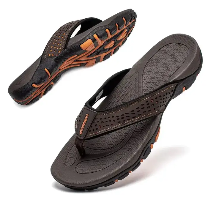 Hobibear Mens Flip Flop Thong Sandals Indoor and Outdoor