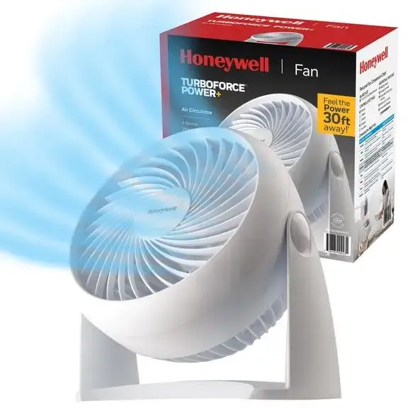 Honeywell 10" TurboForce Power Table Fan, White, HPF820WWM