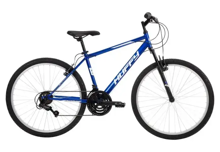Huffy 26" Rock Creek Mountain Bike, Fits Riders 60"+, Blue, Adult, Men's
