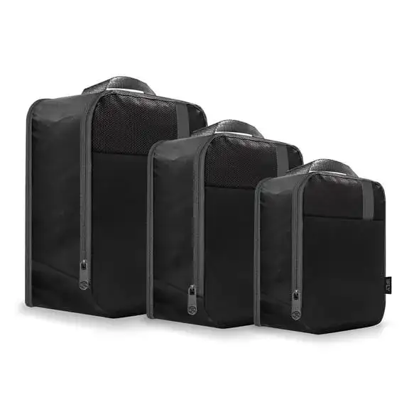 iFLY Expandable Packing Cubes 3-Piece Set, Black