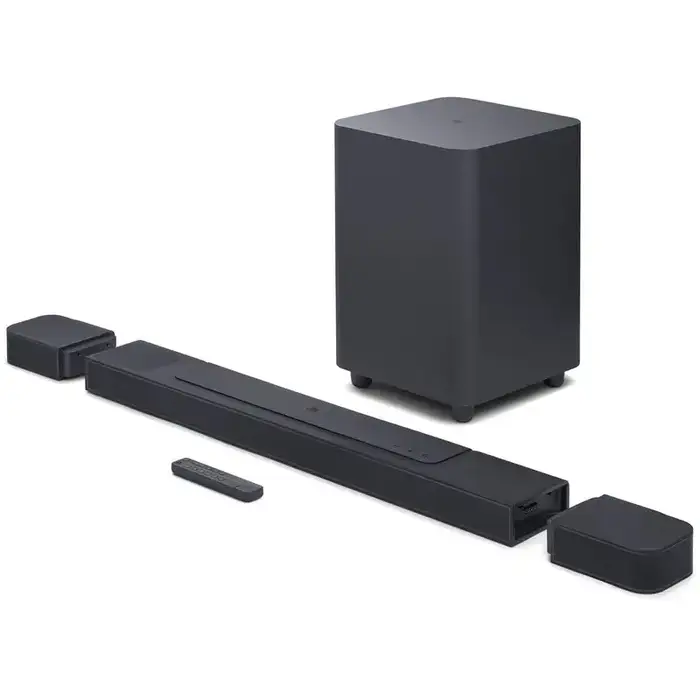 JBL Bar 1000MK2 - 7.1.4 channel soundbar system with detachable surround speakers, Dolby Atmos and DTS:X - Black