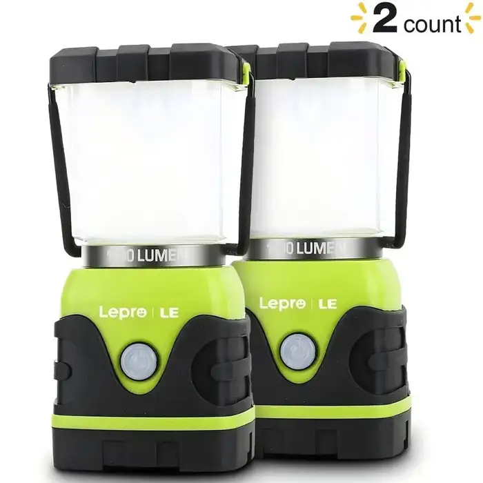 Lepro Camping Lantern, 1000 Lumen Camping Lights Battery Powered, Dimmable Warm White and Daylight Modes, Lantern and Flashlight for Power Cuts, Emergency Lighting, Hiking, Fishing, Tents