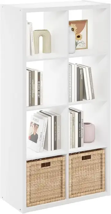 Mainstays 8 Cube Storage Organizer, White