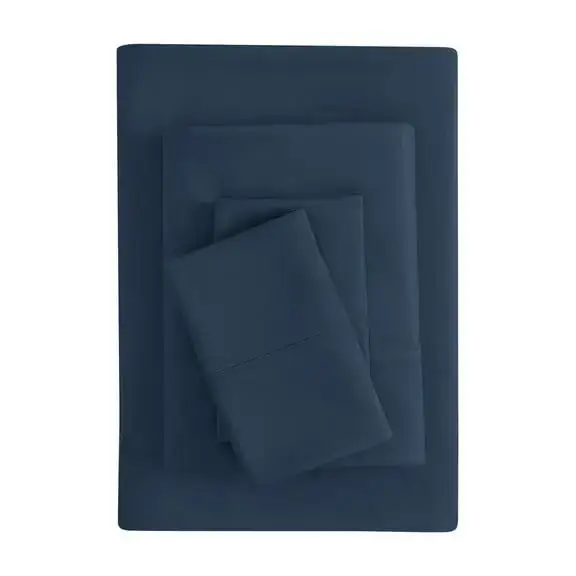Mainstays Super Soft Brushed Microfiber Sheet Set, Queen, Blue Cove