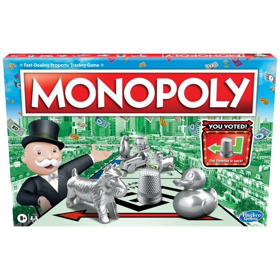 Monopoly Board Game, Family Board Game for 2 to 6 Players