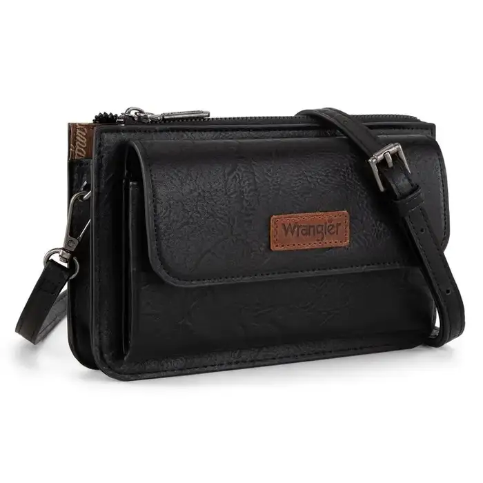Montana West Wrangler Crossbody Bag for Women Small Wallet Purse RFID Blocking Clutch Phone Purse, Khaki