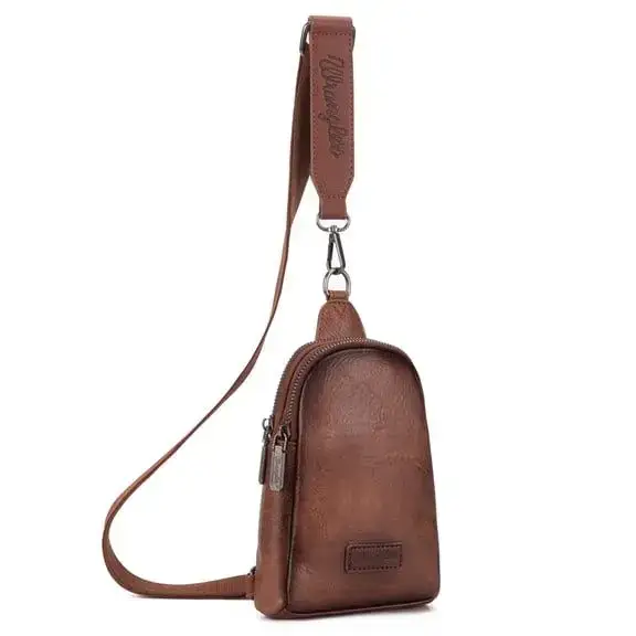 Montana West Wrangler Crossbody Sling Bags for Women Cross Body Purse with Detachable Strap, Light Violet