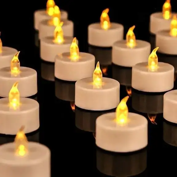 OSHINE 12-Pack LED Tea light Candles Flameless Tealight