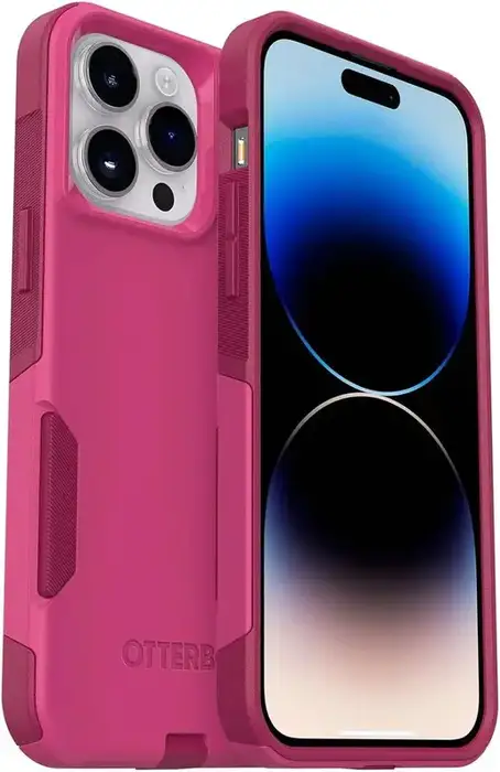 OtterBox iPhone 14, iPhone 13 Commuter Case, Pink, Rugged Grip, Wireless Charging