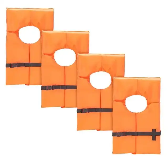 Ozark Trail 4-Pack Adult Type II Life Vests with Storage Bag, Orange