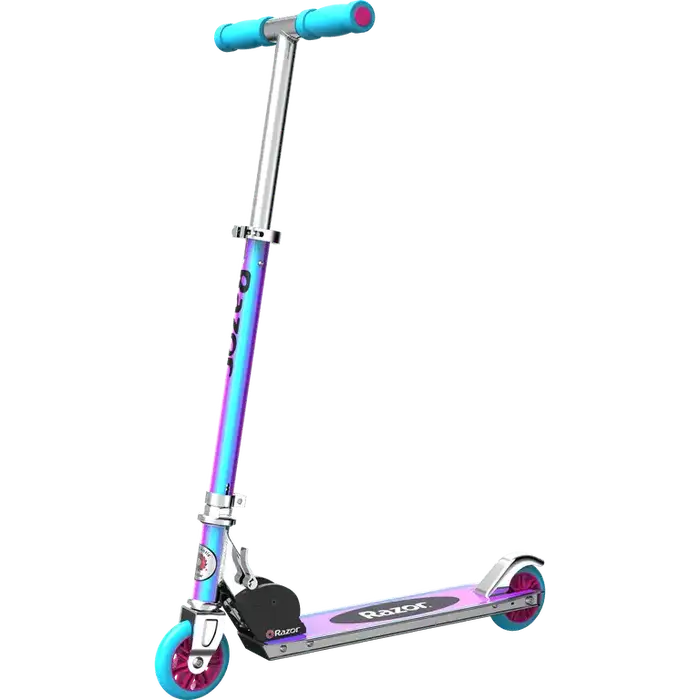 Razor A Kick Scooter - Special Edition Holographic, Aluminum, Foldable, for Child Ages 5+