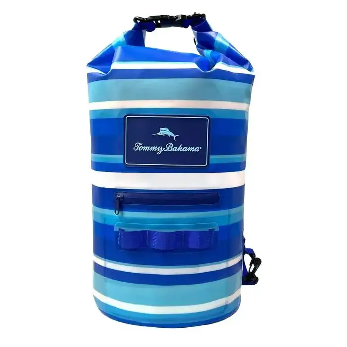 Tommy Bahama Waterproof Dry Bag, 20L Capacity, Harbor Stripe