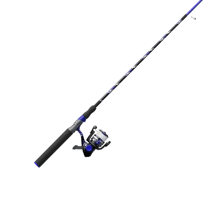 Zebco Blue Runner Spinning Reel and Rod Combo, 12-Foot, 2-Piece Fishing Rod, Size 80 Reel